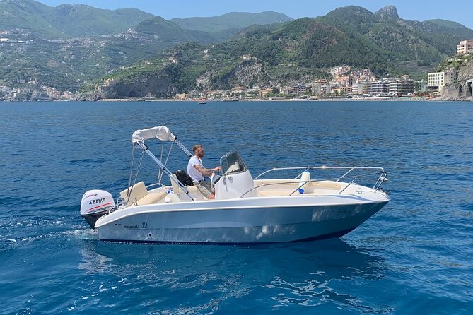 Amalfi Coast 7-hour Private Boat Rental in Maiori or Minori - Self-drive setup: easy boat handling plus an instruction-first approach
