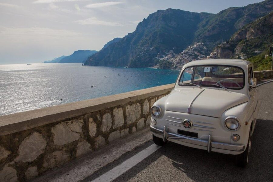 Amalfi Coast by Vintage Fiat 500 or 600 - Sorrento for Shopping and Limoncello Time (Plus a Real Stroll)