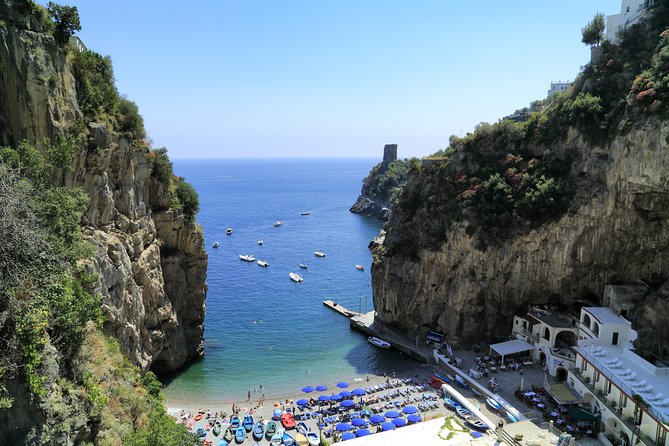 Amalfi Coast Full Day Private Boat Excursion from Praiano - Meeting at La Praia in Praiano and getting settled