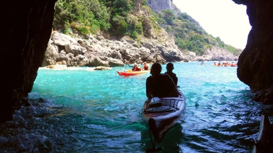 Amalfi Coast: Kayak Tour with Snorkeling and Grottoes Visit - The first stretch: safety briefing, intro paddling, and sea caves