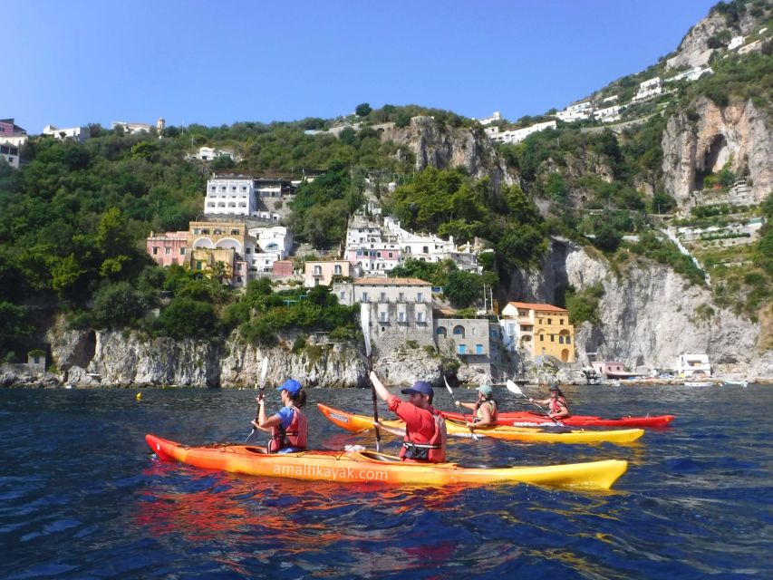 Amalfi Coast: Kayak Tour with Snorkeling and Grottoes Visit - Photo stops and the dramatic Arc of Lovers