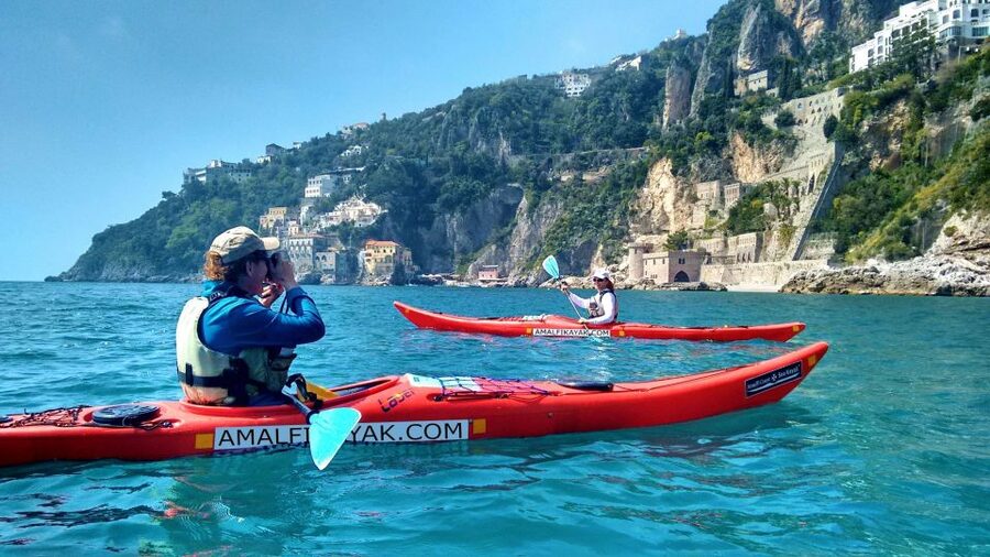 Amalfi Coast: Kayak Tour with Snorkeling and Grottoes Visit - The basin section: Furore, Praiano, Li Galli, Capri, and Faraglioni Rocks