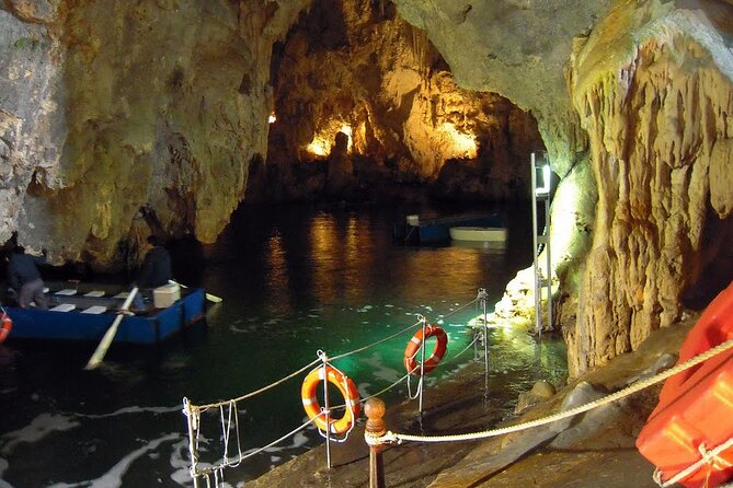 Amalfi Coast Positano & Emerald Grotto Naples Port ShoreExcursion - Emerald Grotto: The Green-Light Cave and the Motorless Boat Ride