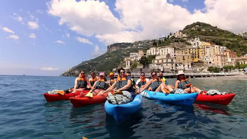 Amalfi: Kayak/Snorkel Tour to Pandora Cave with Lemon Spritz - Meeting at Maiori: Santa Trofimena, Kayaks, and What Happens First