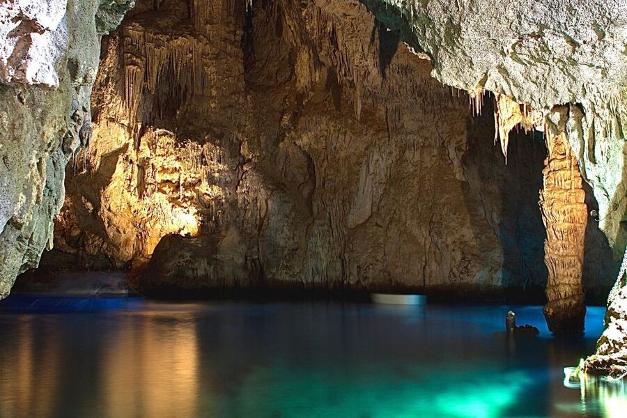 From Amalfi: 7H Amalfi Coast - Group Tour by boat - Atrani and the Marmorata waterfalls moments before heading back