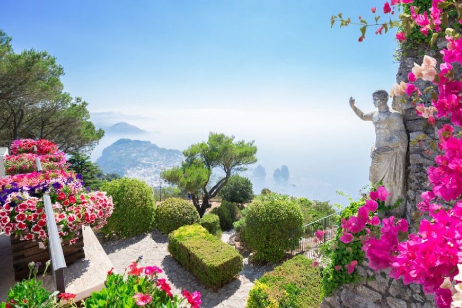 From Amalfi Coast: Capri and Anacapri Full-Day Guided Trip - Capri by boat: Faraglioni, the natural arch, and Villa Malaparte