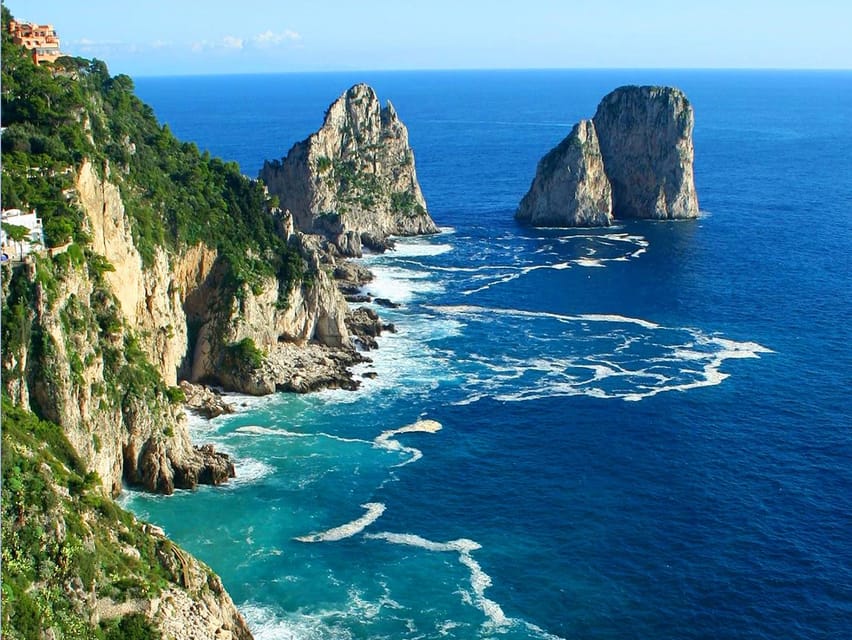From Amalfi: Group Boat Tour to Capri with Swimming - Capri Views From the Water: Faraglioni in Motion