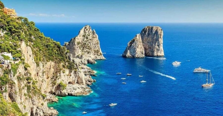 From Amalfi: Li Galli and Capri Islands Boat Tour - Capri Arrival: Faraglioni Swimming and Snorkeling
