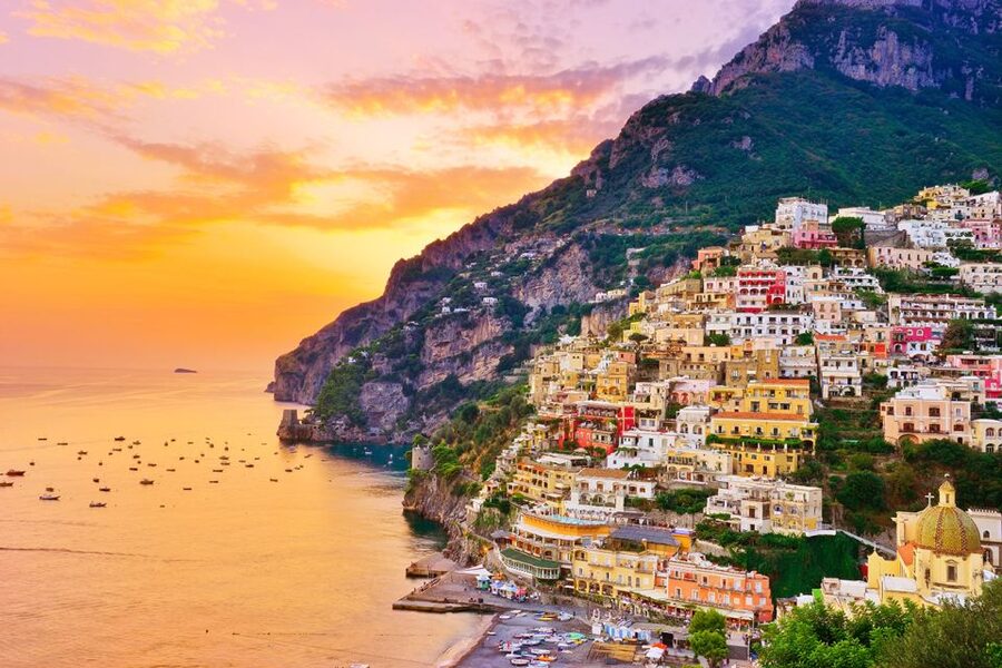 From Amalfi: Private Sunset Cruise along the Amalfi Coast - When the views turn into the main event: Positano cliffs and possible Faraglioni glimpses