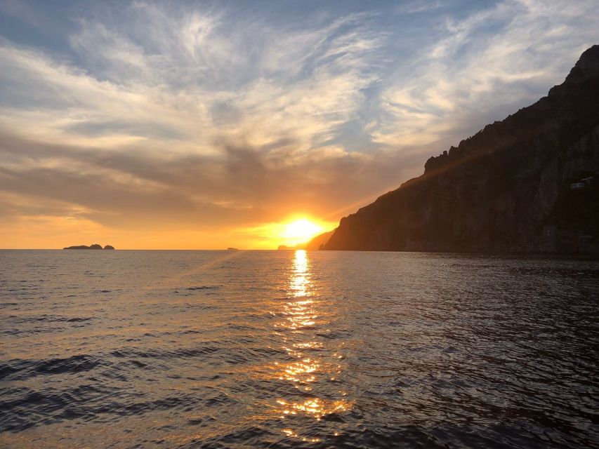From Amalfi: Private Sunset Cruise along the Amalfi Coast - Little extras that make it feel private: Bluetooth music, champagne, snacks, and swim time