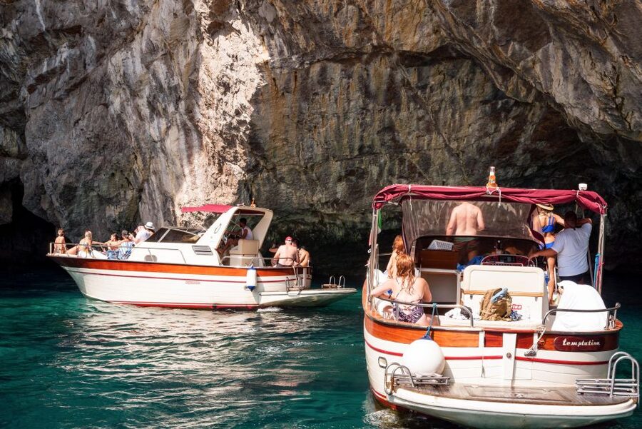 From Amalfi: Small Group Boat Excursion to Capri Island - The “Almost” Swimming Moment: A Short Break in the Sea