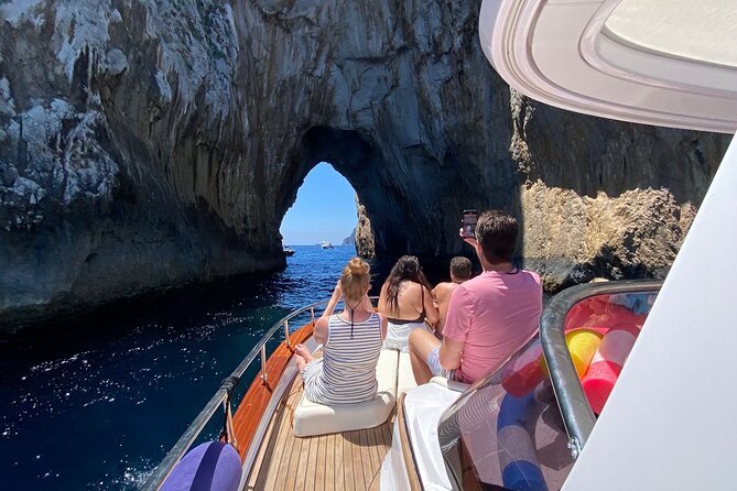 From Positano : Elite Capri Boat Day Free Bar, Brunch & City Walk - From Positano Marina Grande: how the day starts
