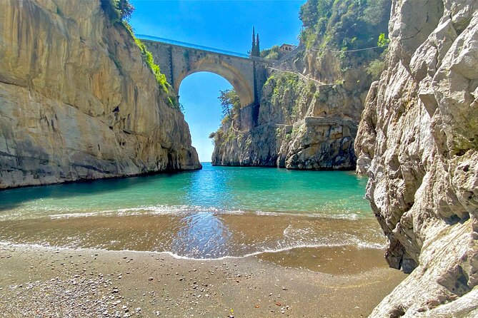From Positano or Praiano: 2H Private Amalfi Coast speed tour - Conca dei Marini and the Capo di Conca tower on the return