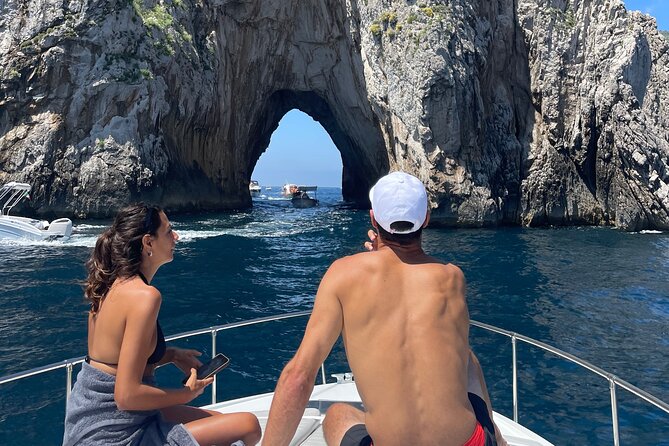 Full day private boat tour to the Island of Capri - Li Galli swim stop across from Positano