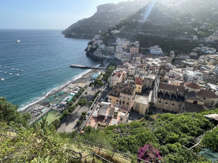 Maiori: Amalfi Coast Path of Lemons Day Trip with Tastings - Finishing in Minori: the plaza walk-off near Santa Trofimena