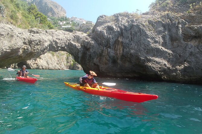 Maiori: Kayaking & Snorkeling tour along the Amalfi Coast - Moorea Beach Club to your first paddle stroke