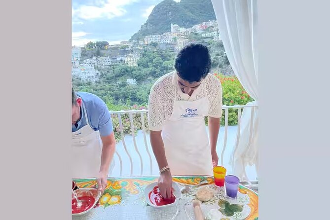 Pizza & Tiramisu with Stunning Positano Terrace Views by Cesarine - A private-feeling cooking class inside a Positano home