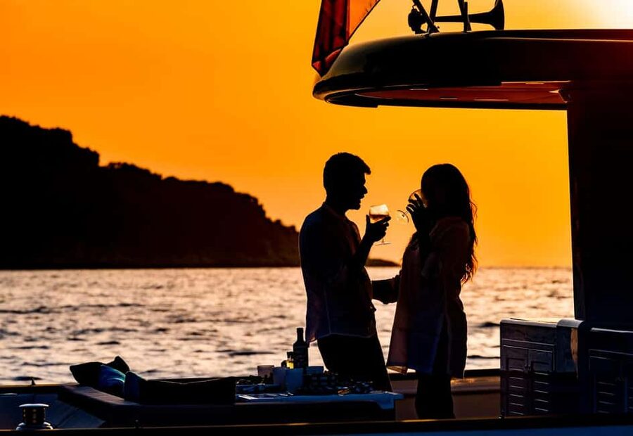 Positano: Sunset Cruise Day Trip with Drinks and Snacks - Swim stops in turquoise bays: optional, weather-dependent, and worth it