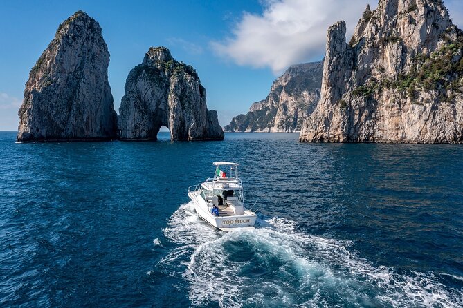 Private Day Boat Trip to Capri and Blue Grotto from Positano - Natural Arch and I Faraglioni: the Capri postcards in motion