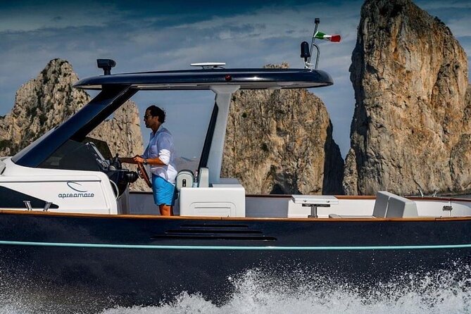 Private Full-day Luxury Boat Tour to Capri from Amalfi Coast - Blue Grotto: optional, extra cost, and a short wait