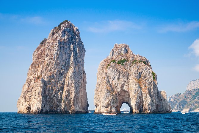 Private Tour: Amalfi Coast to Capri Cruise - Capri by boat: Faraglioni, harbor views, and that through-the-arch thrill